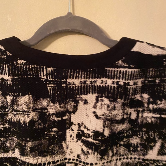 Nine West Women’s Black/White Short Jacket -Open Front -Sz 14 -fully lined - Picture 7 of 13